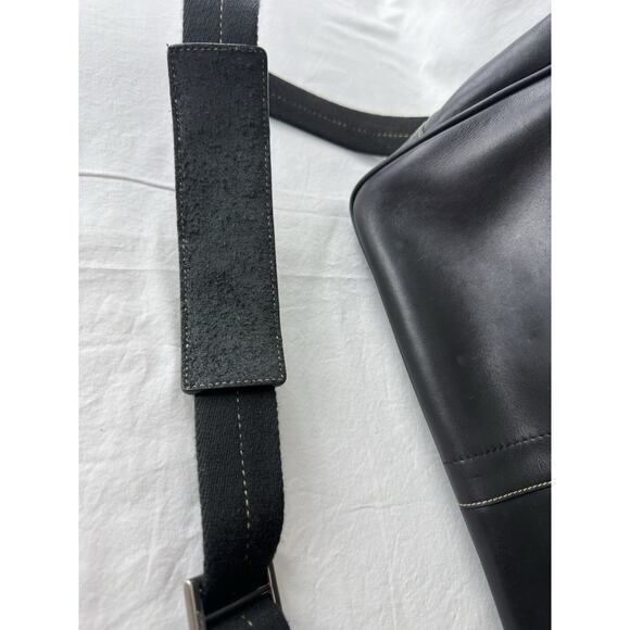 Coach Transatlantic 70035 Black Leather Men’s Laptop Briefcase Messenger 16x11 - Picture 11 of 16